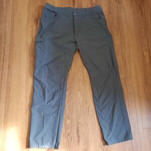 Patagonia Mens Rock Pants 36 Hiking Climbing Outdoor side zip pocket Gray